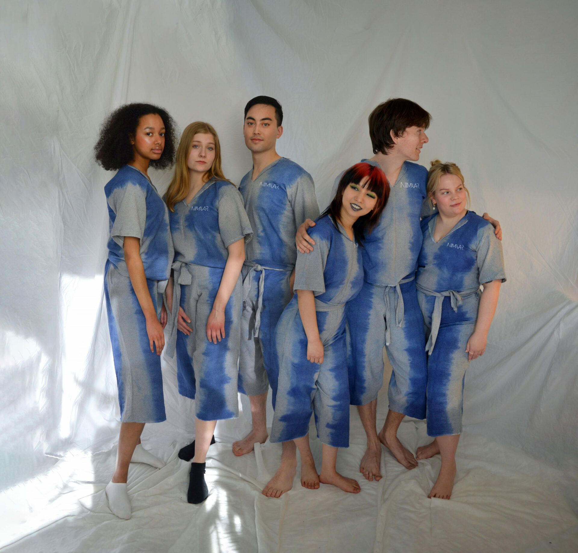 Unisex Zero waste collection on 6 model